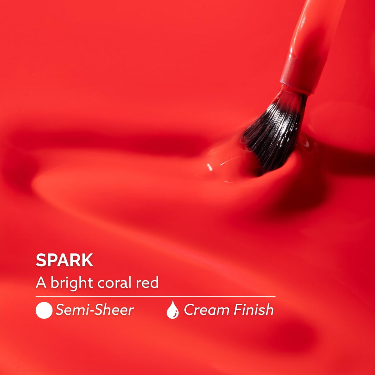 Dazzle Dry color swatch fan displaying Spark shades, helps choose opacity