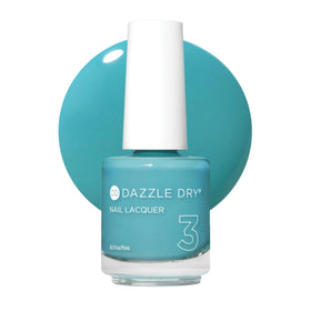 Dazzle Dry Spearmint Tea bottle front showing turquoise crème and brand