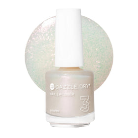 Dazzle Dry front bottle view showing Spiritual Diva shimmer and label benefits