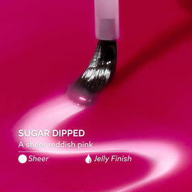 Dazzle Dry cap label detail highlighting shade name and ingredient safety