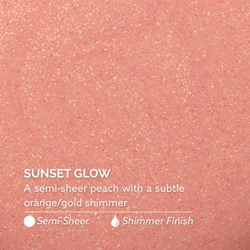 Dazzle Dry swatch on nail tips showing color range and easy buildability benefit