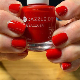 Dazzle Dry Top Coat glossy finish detail showing durable shine and chip resistance