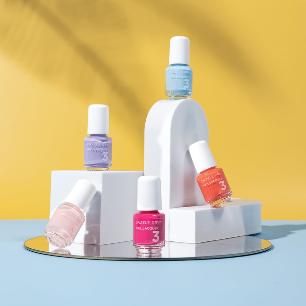 Dazzle Dry top coat application in use showing quick-dry finish benefit