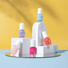 Dazzle Dry top coat application in use showing quick-dry finish benefit