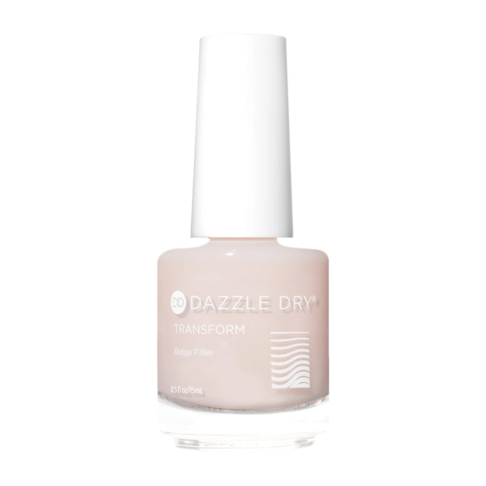 Dazzle Dry front bottle showing product label and size benefits