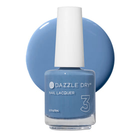 Dazzle Dry bottle front view showing muted denim color and full coverage