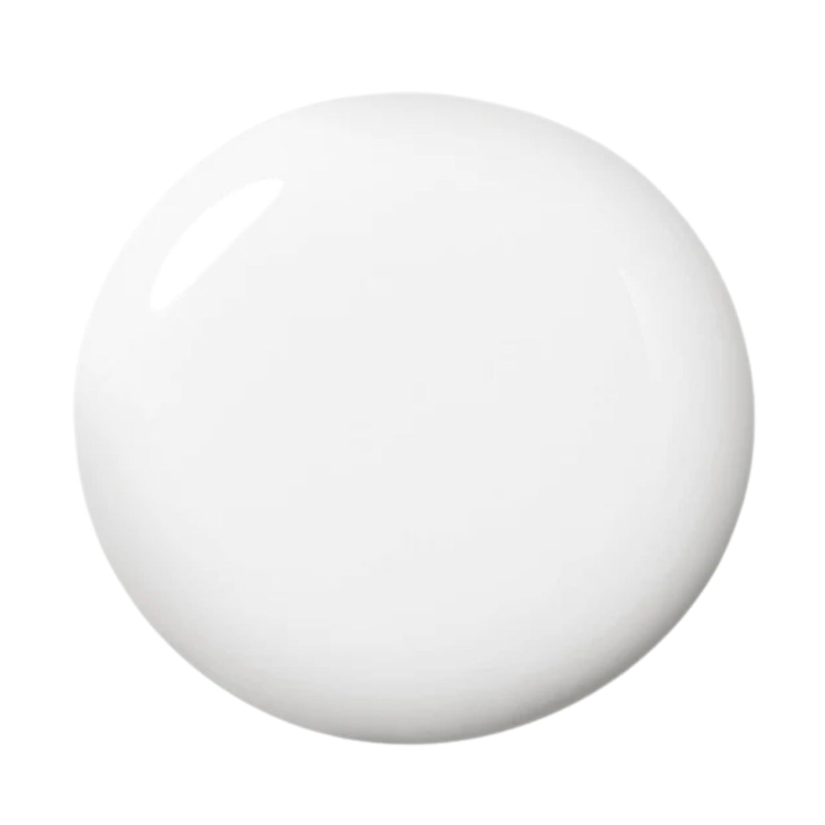 Dazzle Dry White Lightning lacquer close-up showing opaque cream coverage