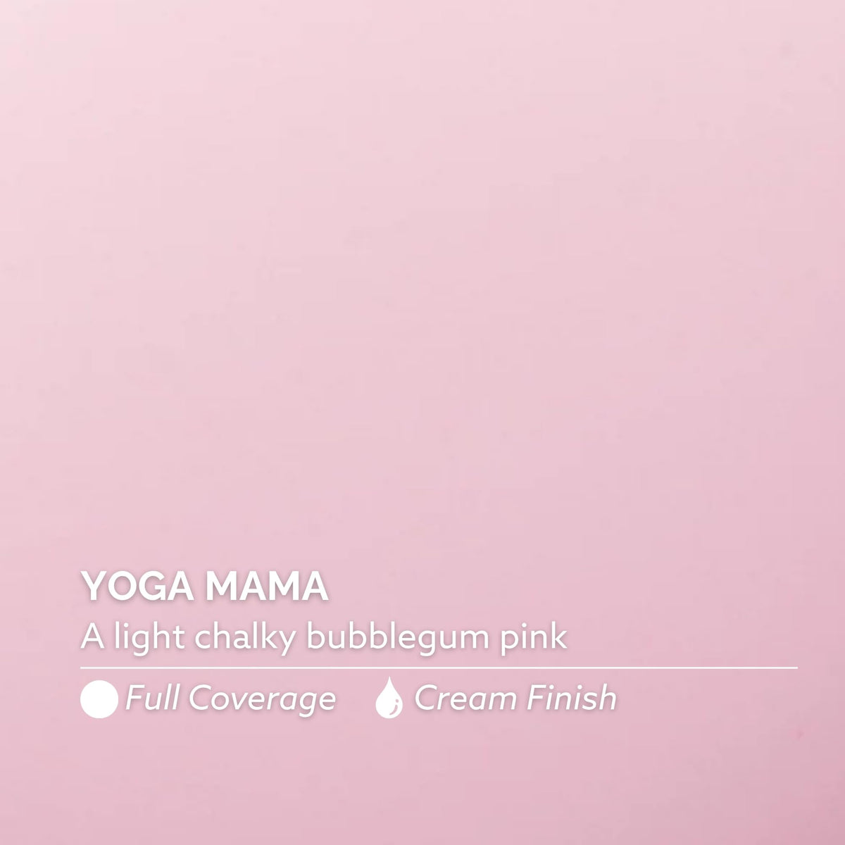 Dazzle Dry painted nails with Yoga Mama on hand showing wearable pink look benefit