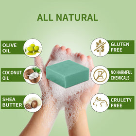 DBEAUTYM soap bar close-up texture showing creamy lather and gentle cleanse