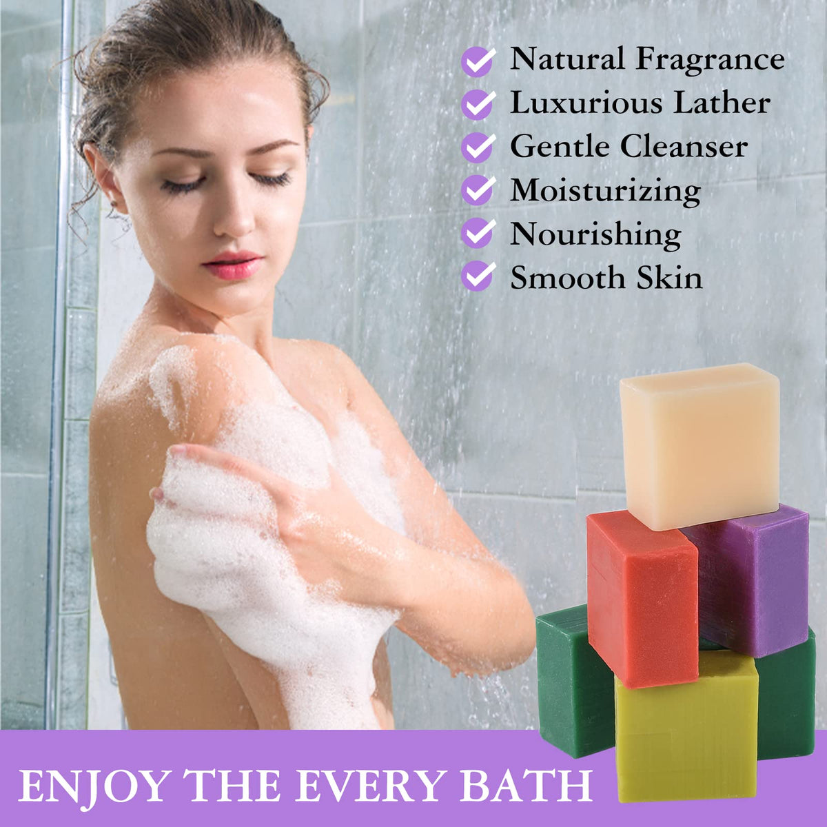 DBEAUTYM soap bubble net bundled with bars to boost lather and save soap
