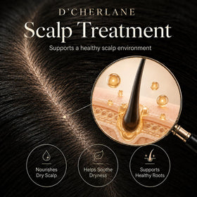 D'Cherlane oil droplet texture demonstrating lightweight, fast absorption