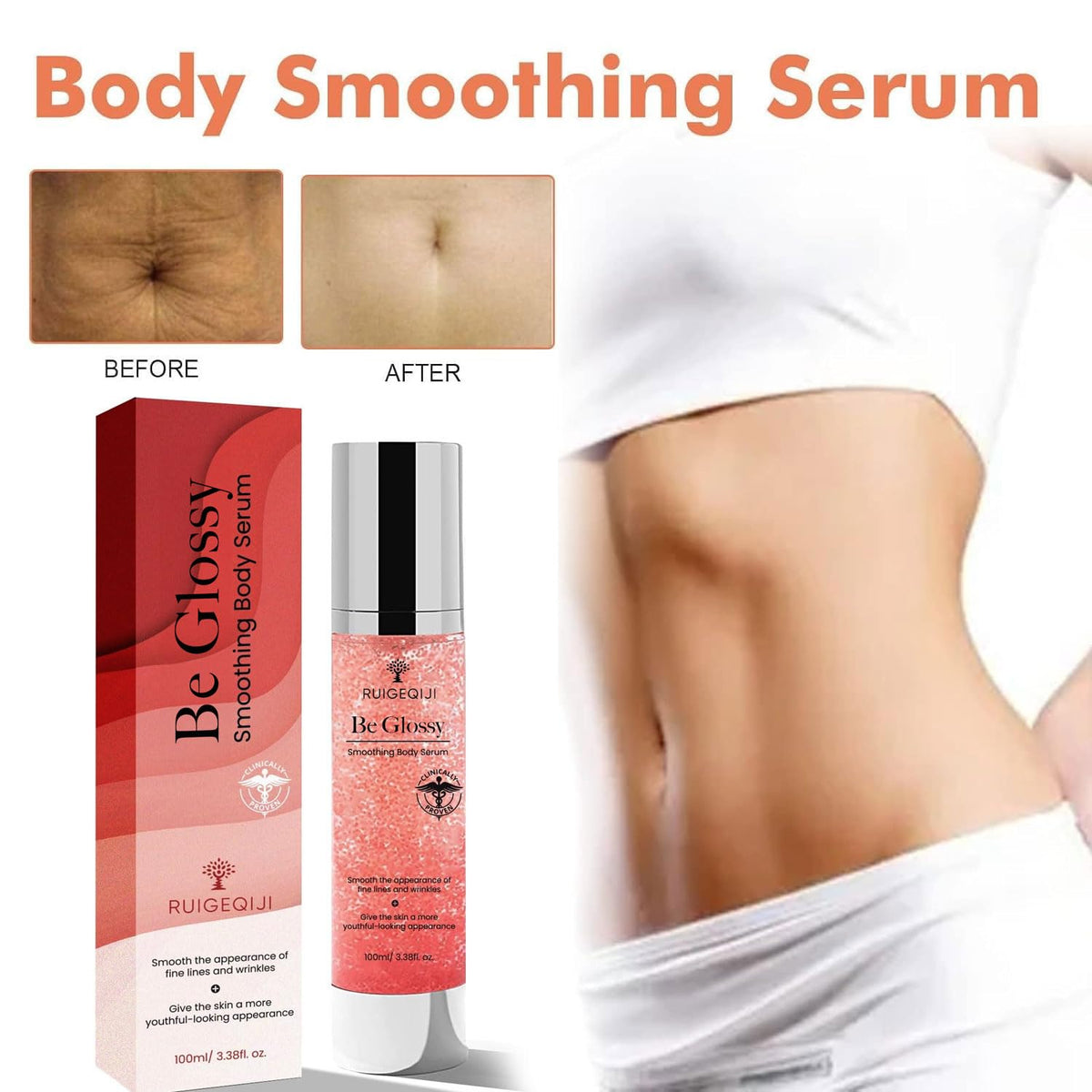 Dcsily Be Glossy 100ml bottle held in hand to show size and travel-friendly capacity