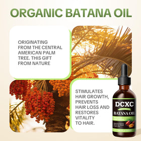 Person massaging DCXC Batana oil into scalp to boost nourishment and reduce breakage