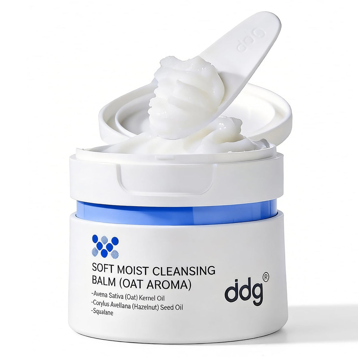 ddg jar front view showing label and clean packaging, highlights gentle removal