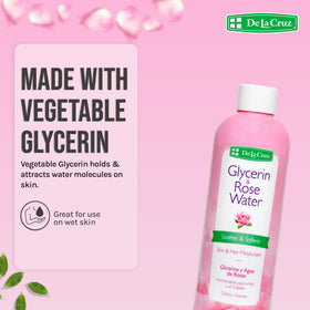 De La Cruz droplet on skin showing lightweight moisturizing effect