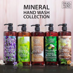 Dead Sea Collection bottle in kitchen setting conveying pleasant almond-vanilla aroma