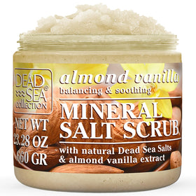 Dead Sea Collection front jar showing full 23.28 oz size and benefits
