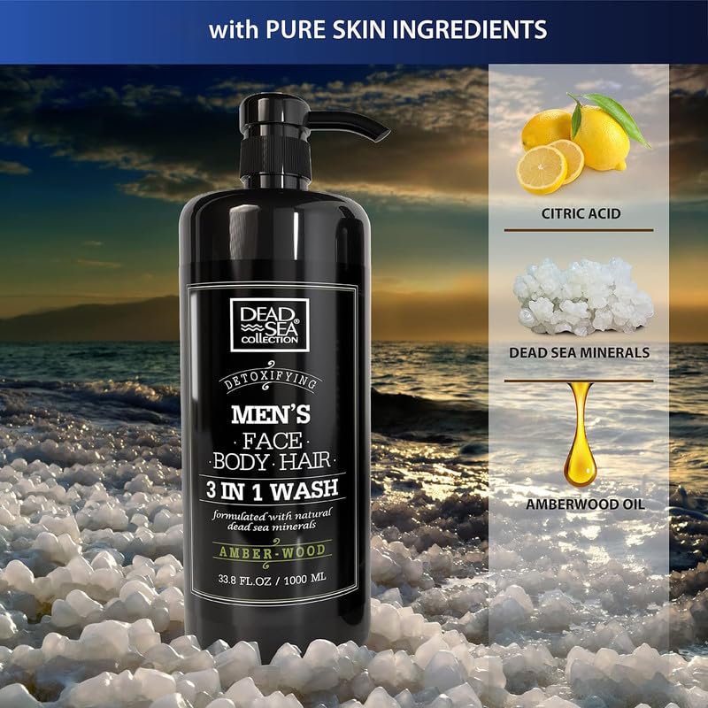 Dead Sea Collection label highlighting Dead Sea minerals and balancing benefit