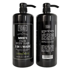 Dead Sea Collection bottle on bathroom shelf conveying everyday grooming convenience benefit