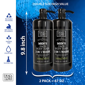 Dead Sea Collection gel texture pouring from bottle, quick-lather benefit