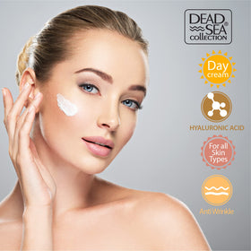 Dead Sea Collection applied on hand illustrating quick absorption and non-greasy feel