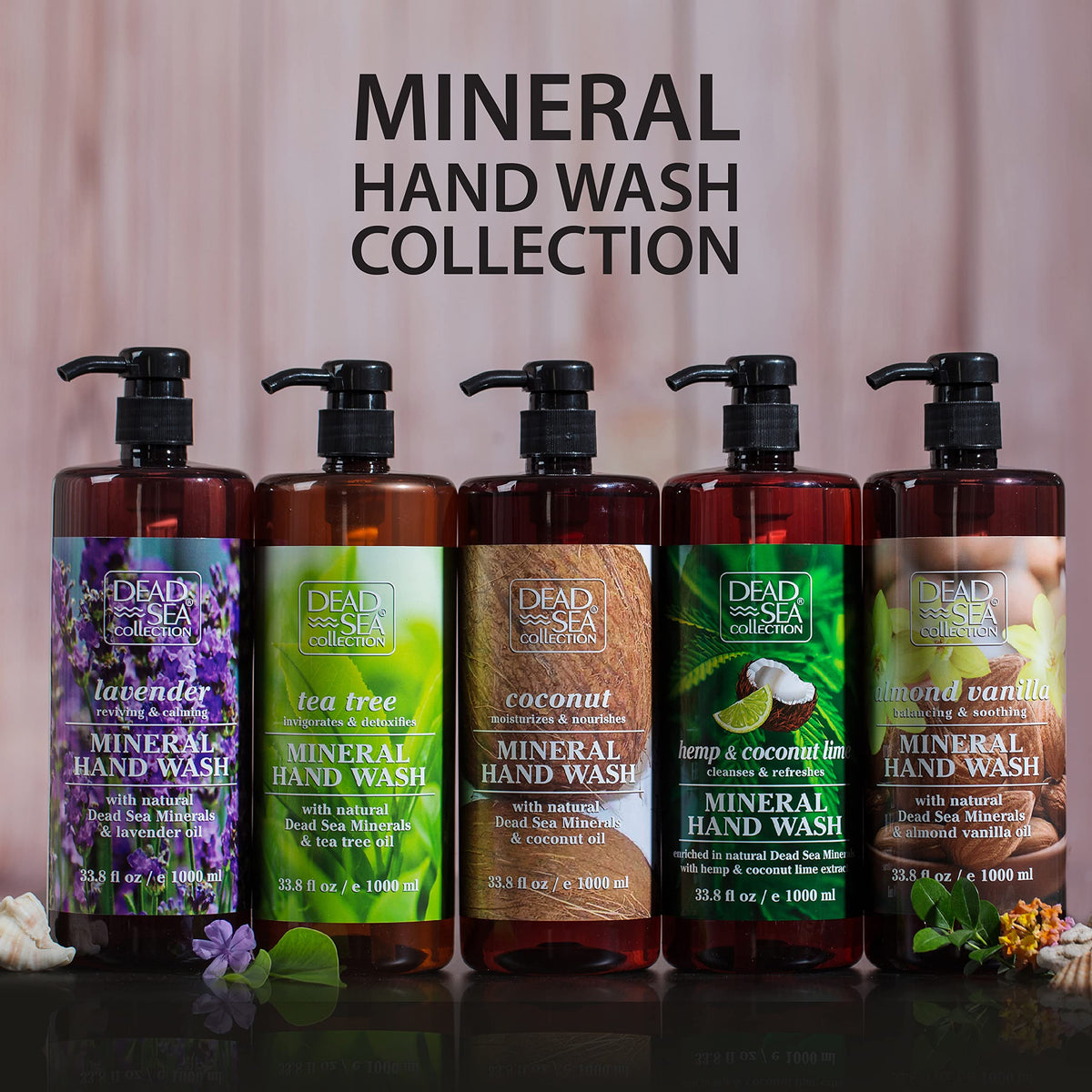 Dead Sea Collection bathroom lifestyle scene adding a calming, spa-like handwash experience