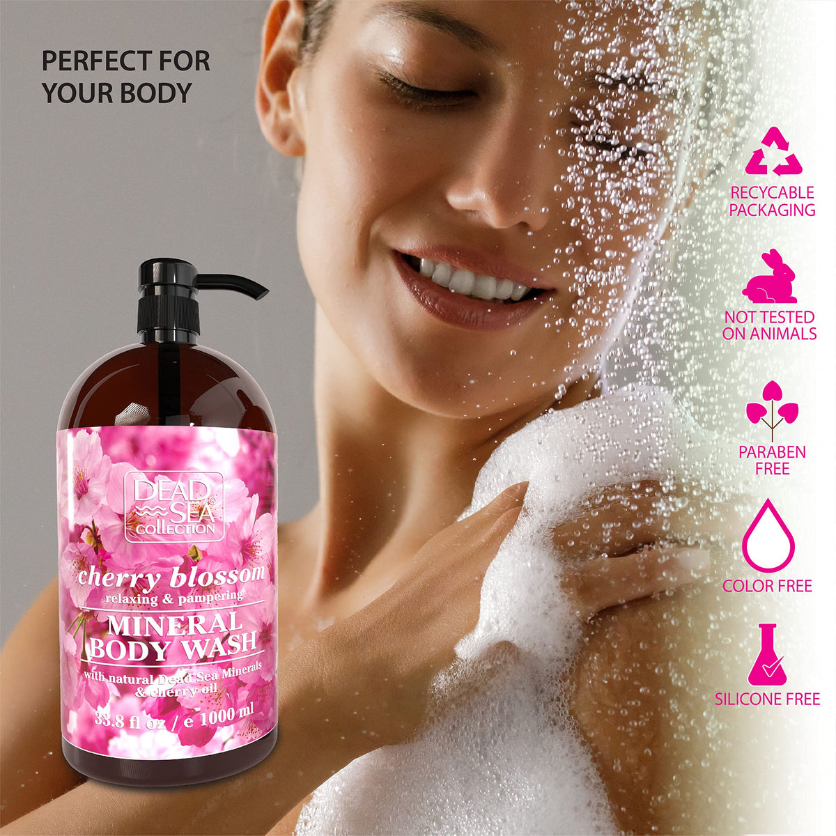 Dead Sea Collection ingredients label highlighting Dead Sea minerals benefit