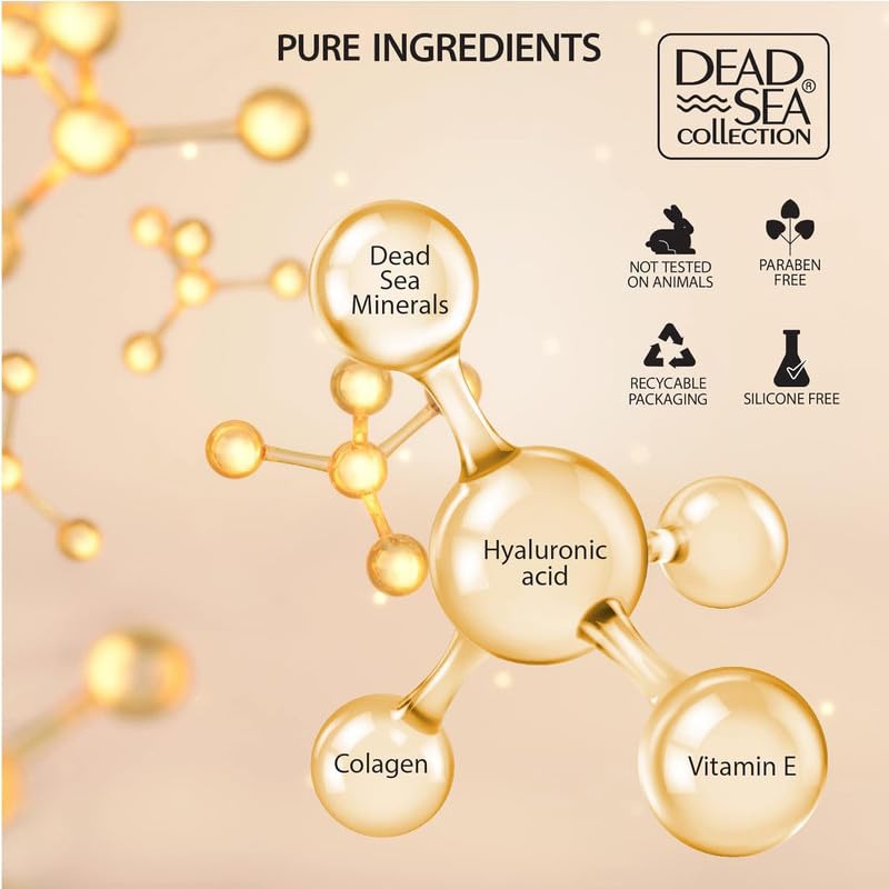 Dead Sea Collection cream texture closeup demonstrating smooth, lightweight hydration