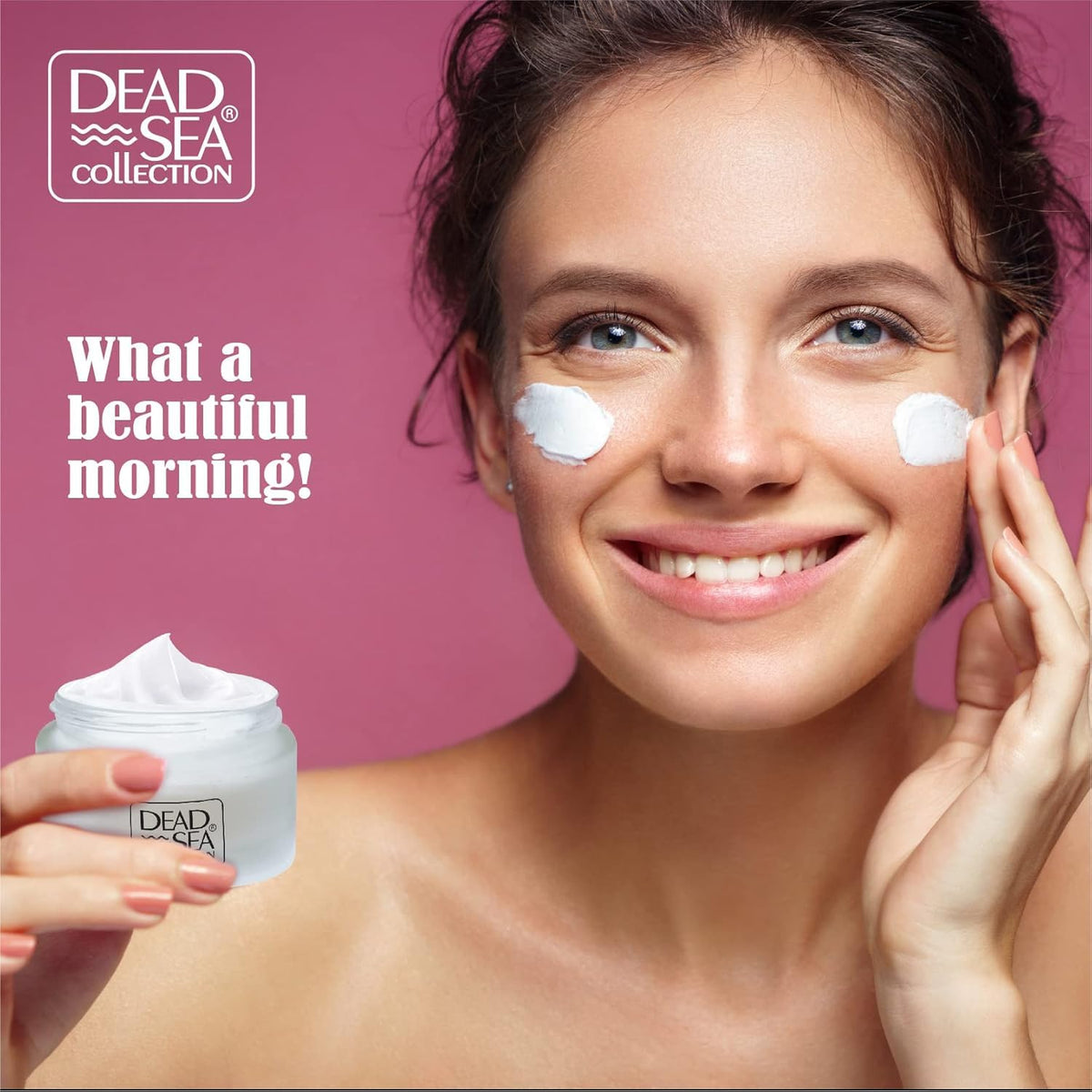 Dead Sea Collection day cream staged by basin for morning routine convenience