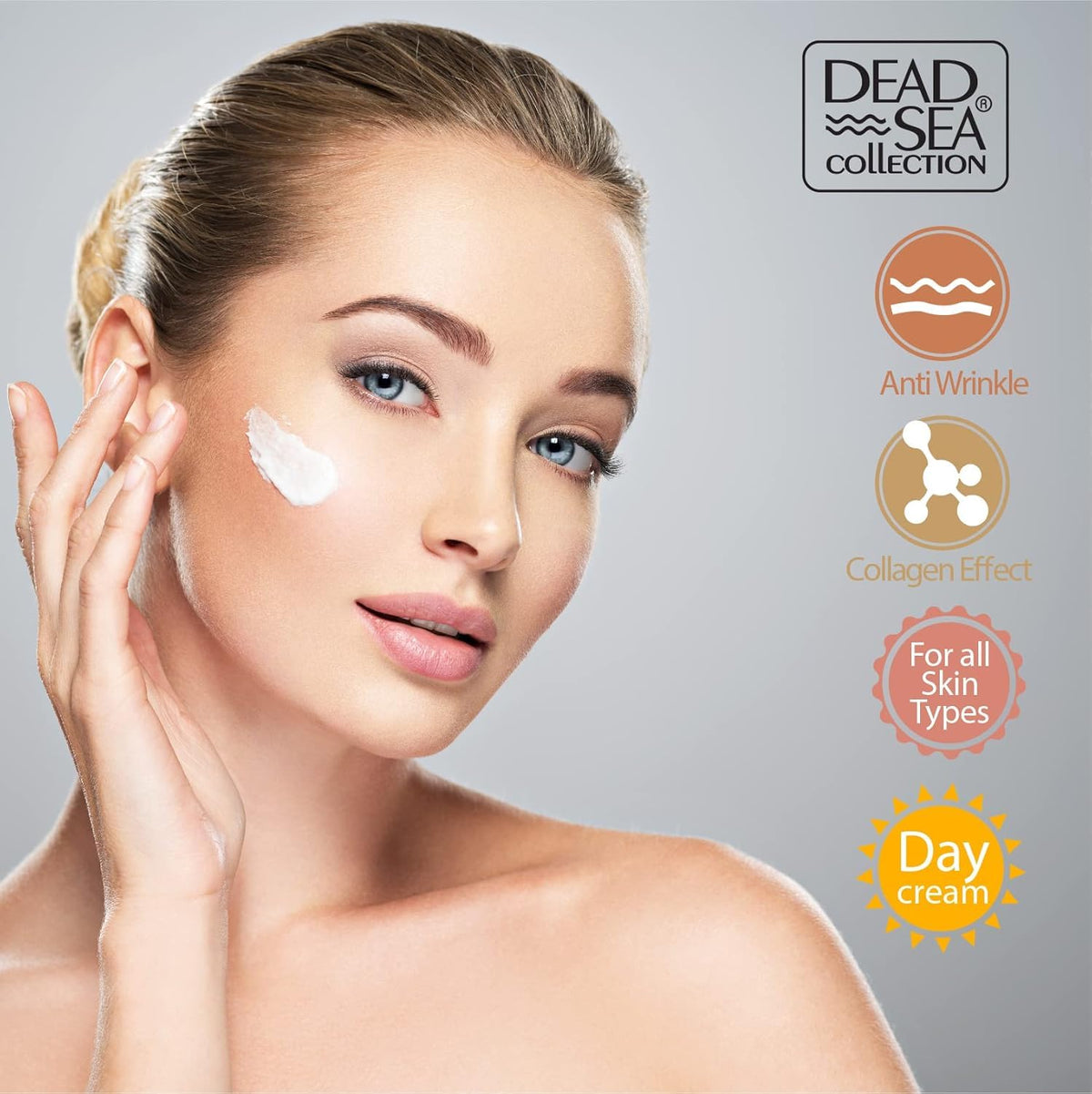 Dead Sea Collection ingredient label showing Dead Sea minerals and vitamins