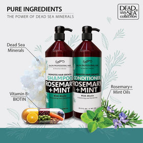 Dead Sea Collection duo pictured in shower showing in-use convenience