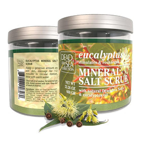 Dead Sea Collection jar beside everyday items showing 23.28 oz size and value