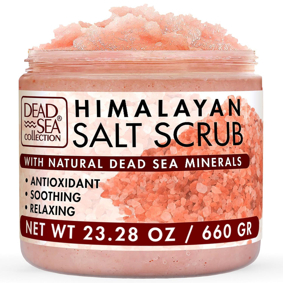 Dead Sea Collection front jar showing packaging and size benefits