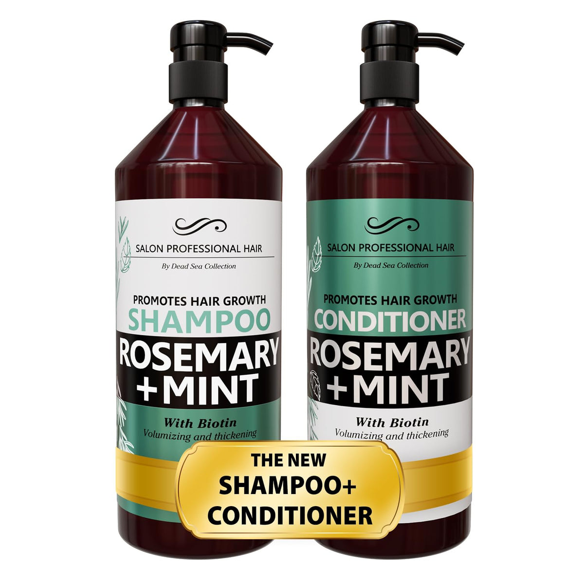 Dead Sea Collection front packaging showing both large bottles for value