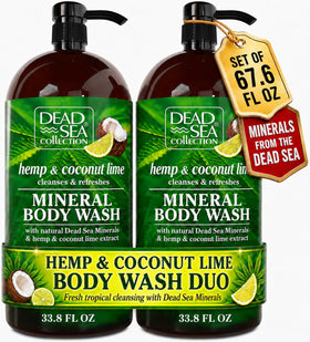 Dead Sea Collection front packaging showing two bottles and value pack benefit