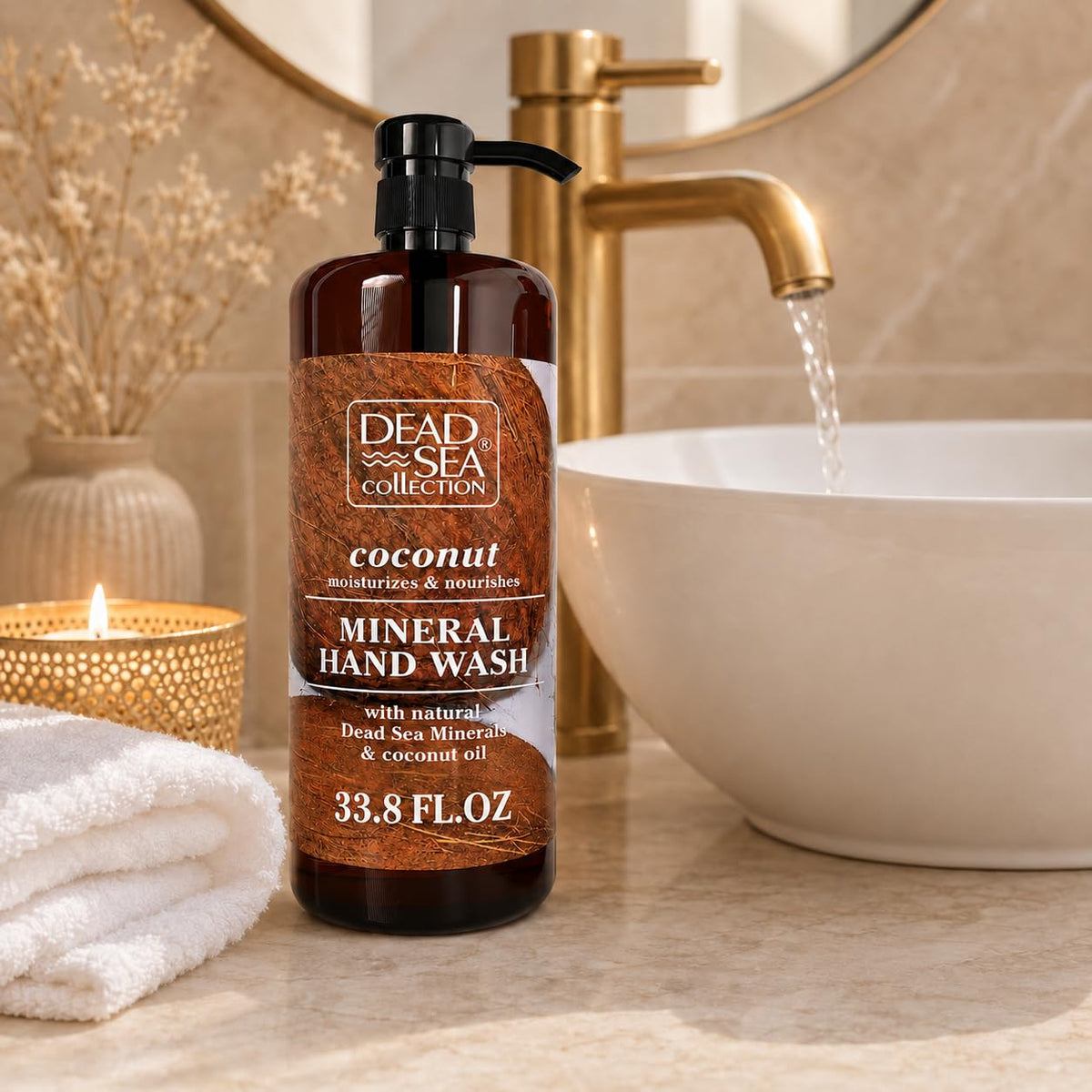 Dead Sea Collection gel texture drop highlighting smooth moisturizing feel