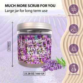 Dead Sea Collection clear ingredient label showing Dead Sea minerals and oils benefit