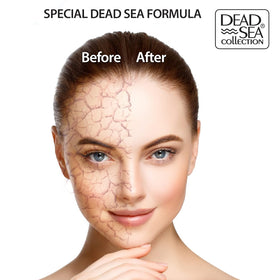 Dead Sea Collection jar and cap label close-up highlighting ingredients