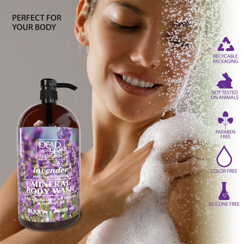 Dead Sea Collection label and ingredients panel highlighting mineral content