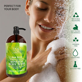 Dead Sea Collection label and ingredient list highlighting Dead Sea minerals benefit
