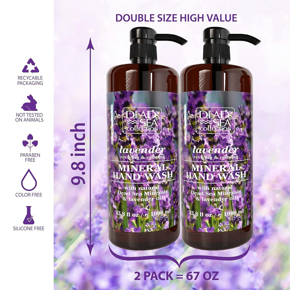 Dead Sea Collection lavender detail highlighting natural essential oil and calming scent
