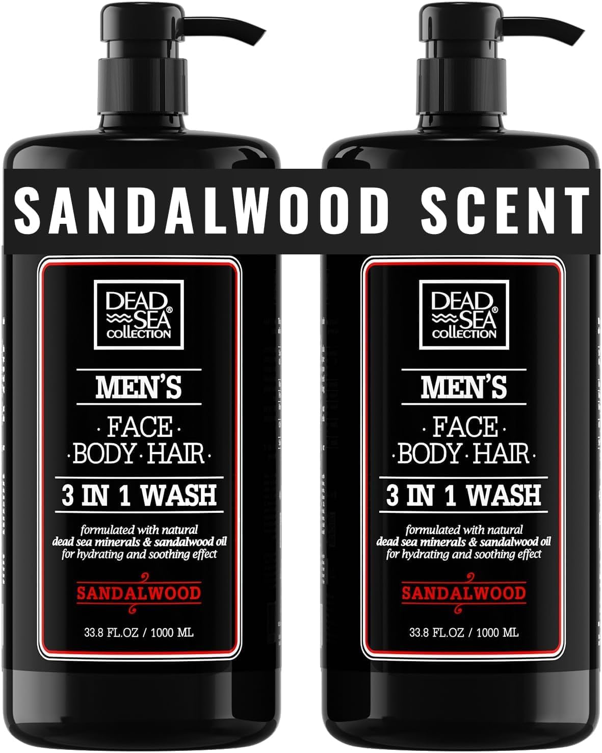 Dead Sea Collection front packaging showing two large pumps and brand