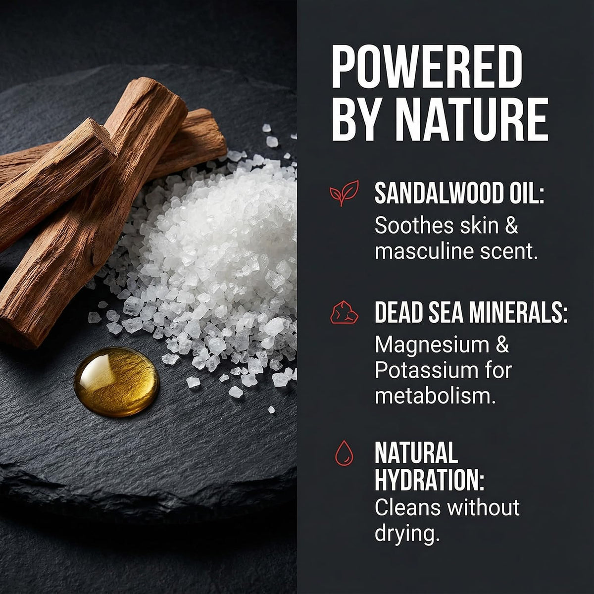 Dead Sea Collection texture foam closeup showing rich lather for effective cleansing