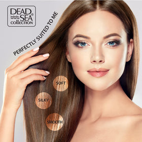 Dead Sea Collection shampoo lather demonstrating gentle cleansing benefits