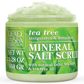 Dead Sea Collection front jar view showing packaging and product benefit