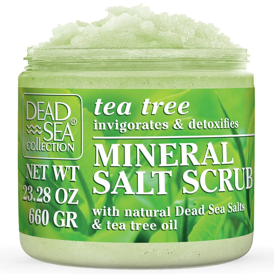 Dead Sea Collection front jar view showing packaging and product benefit