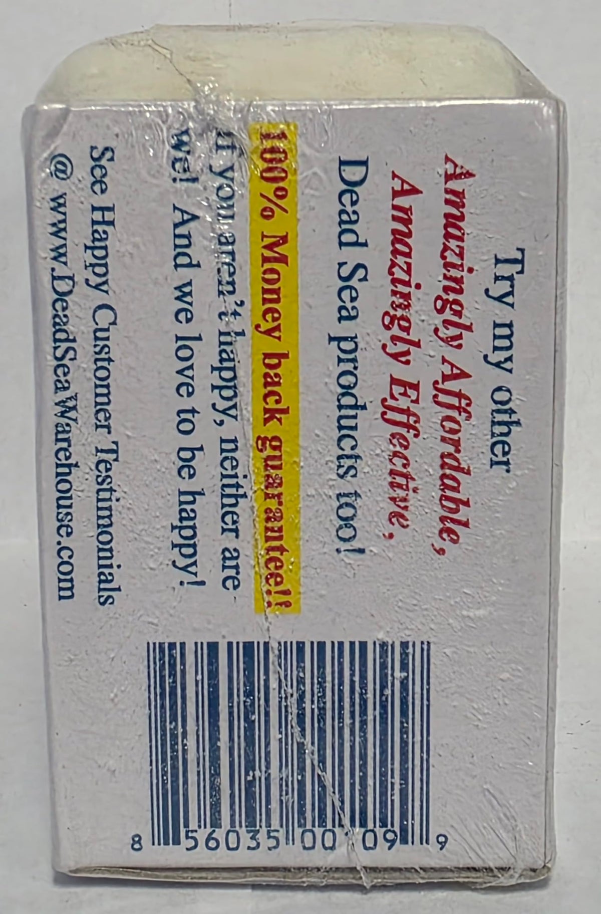 Dead Sea Warehouse bar close-up texture highlighting mineral grain and gentle exfoliation benefit