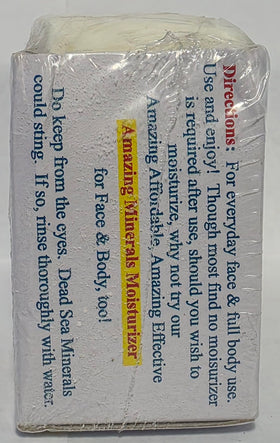 Dead Sea Warehouse soap lather in hand demonstrating creamy foam and cleansing benefit