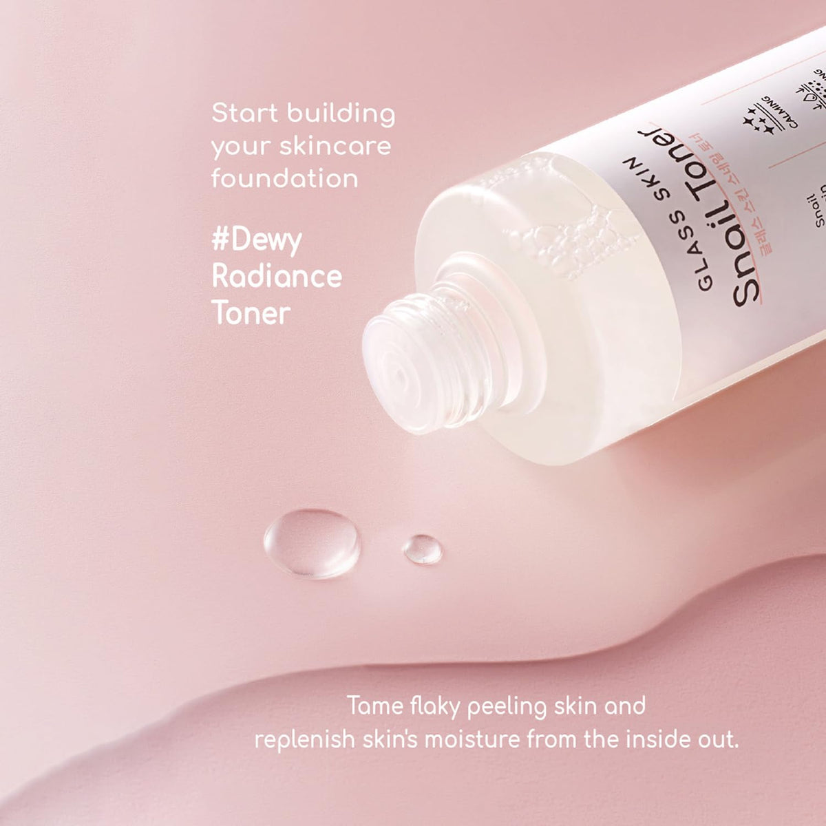 DEARBOO label close-up highlighting key ingredients like snail mucin