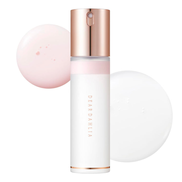 DEARDAHLIA front packaging showing elegant bottle and product benefit glow